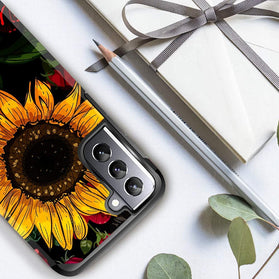 Galaxy S21 Plus Floral Slim Flower Design Dual Layer Case - Redpepper Cases