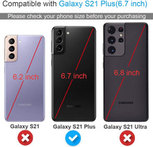 Load image into Gallery viewer, Galaxy S21 Plus Genuine Leather RFID Blocking Wallet Card Slot Flip Magnetic Stand Case - Redpepper Cases