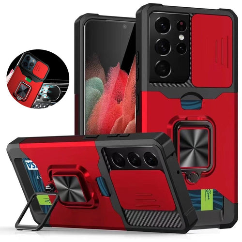 Galaxy S21 Ring Magnetic Camera Protection Armor Shockproof Case