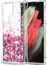 Load image into Gallery viewer, Galaxy S22 Glitter Clear Moving Shiny Quicksand Case - Redpepper Cases