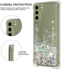 Load image into Gallery viewer, Galaxy S22 Glitter Clear Moving Shiny Quicksand Case - Redpepper Cases