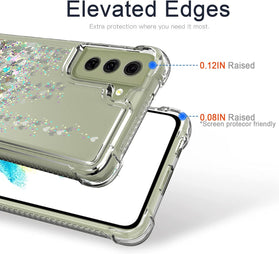 Galaxy S22 Glitter Clear Moving Shiny Quicksand Case - Redpepper Cases