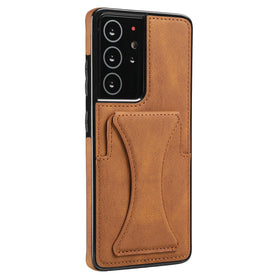 Galaxy S22 Leather Stand Card Slot Case