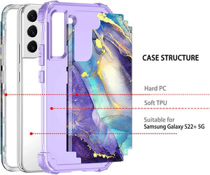 Galaxy S22 Plus 5G Three Layer Heavy Duty Shockproof Protective Case - Redpepper Cases
