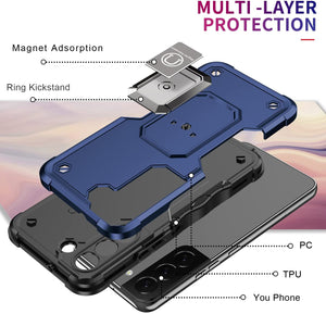 Galaxy S22 Plus Military Grade Drop Ring Kickstand Case - Redpepper Cases