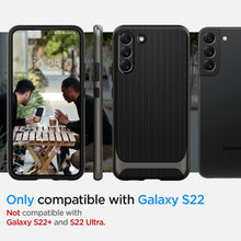Load image into Gallery viewer, Galaxy S22 Spigen Neo Hybrid Designed Gunmetal Case - Redpepper Cases