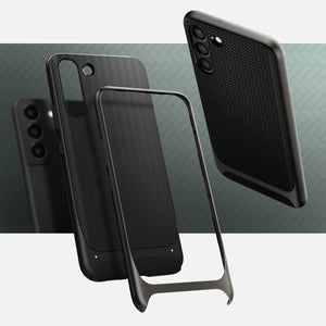 Galaxy S22 Spigen Neo Hybrid Designed Gunmetal Case - Redpepper Cases