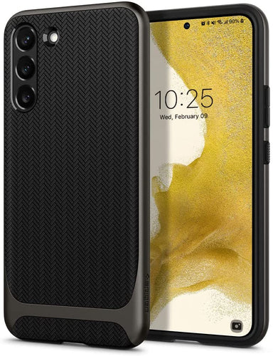 Galaxy S22 Spigen Neo Hybrid Designed Gunmetal Case - Redpepper Cases