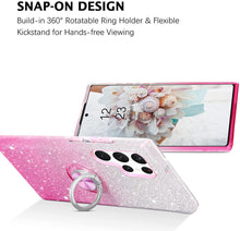 Load image into Gallery viewer, Galaxy S22 Ultra Bling Sparkly Glitter Case - Redpepper Cases
