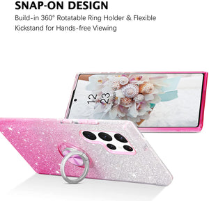 Galaxy S22 Ultra Bling Sparkly Glitter Case - Redpepper Cases