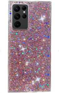 Galaxy S22 Ultra Cute Sparkle Bling Glitter Case - Redpepper Cases