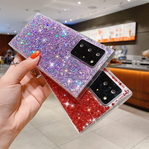 Galaxy S22 Ultra Cute Sparkle Bling Glitter Case - Redpepper Cases