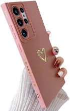 Load image into Gallery viewer, Galaxy S22 Ultra Heart Pattern Soft Liquid Silicone Case - Redpepper Cases