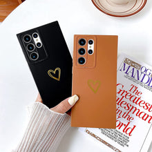 Load image into Gallery viewer, Galaxy S22 Ultra Heart Pattern Soft Liquid Silicone Case - Redpepper Cases