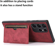 Load image into Gallery viewer, Galaxy S22 Ultra Leather Wallet Case - Redpepper Cases