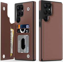 Load image into Gallery viewer, Galaxy S22 Ultra Leather Wallet Case - Redpepper Cases