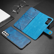 Load image into Gallery viewer, Galaxy S22 Ultra Luxury Leather Magnetic Wallet Phone Case
