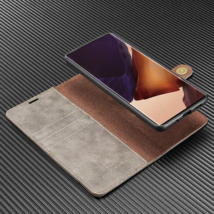 Galaxy S22 Ultra Luxury Leather Magnetic Wallet Phone Case