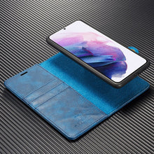 Load image into Gallery viewer, Galaxy S22 Ultra Luxury Leather Magnetic Wallet Phone Case