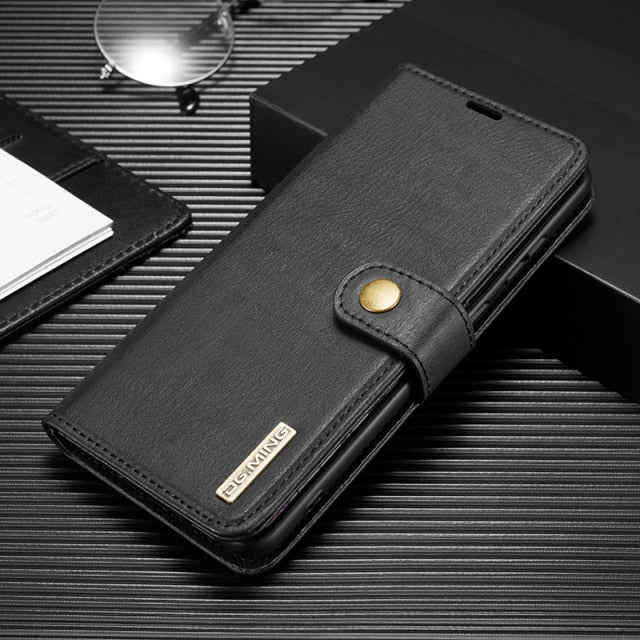 Galaxy S22 Ultra Luxury Leather Magnetic Wallet Phone Case