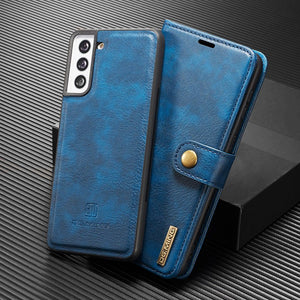 Galaxy S22 Ultra Luxury Leather Magnetic Wallet Phone Case