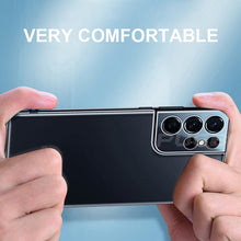 Load image into Gallery viewer, Galaxy S22 Ultra Luxury Transparent Soft Silicone Clear Camera Protection Cover Case - Redpepper Cases