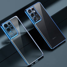 Load image into Gallery viewer, Galaxy S22 Ultra Luxury Transparent Soft Silicone Clear Camera Protection Cover Case - Redpepper Cases