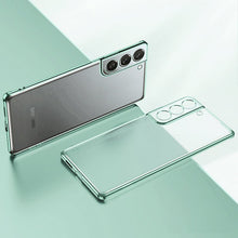 Load image into Gallery viewer, Galaxy S22 Ultra Luxury Transparent Soft Silicone Clear Camera Protection Cover Case - Redpepper Cases
