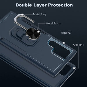 Galaxy S22 Ultra Magnetic Ring Kickstand Case - Redpepper Cases
