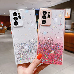 Galaxy S22 Ultra Sparkle Glitter Clear Phone Case - Redpepper Cases