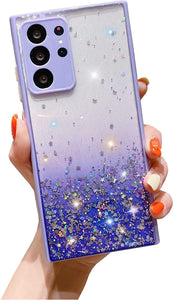 Galaxy S22 Ultra Sparkle Glitter Clear Phone Case - Redpepper Cases
