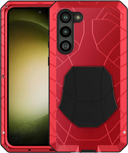 Galaxy S23 Plus Armor Aluminum Metal Shockproof Silicone Hard Case - Redpepper Cases