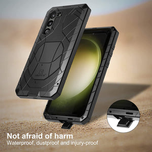 Galaxy S23 Plus Armor Aluminum Metal Shockproof Silicone Hard Case - Redpepper Cases