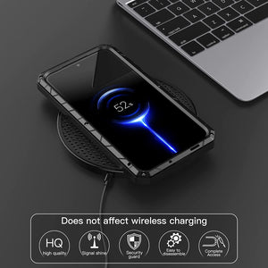 Galaxy S23 Plus Armor Aluminum Metal Shockproof Silicone Hard Case - Redpepper Cases