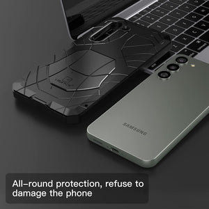 Galaxy S23 Plus Armor Aluminum Metal Shockproof Silicone Hard Case - Redpepper Cases