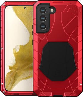 Galaxy S23 Plus Armor Aluminum Metal Shockproof Silicone Hard Case - Redpepper Cases