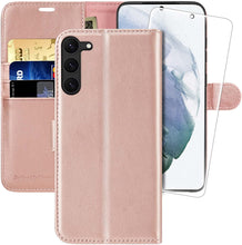 Load image into Gallery viewer, Galaxy S23 Plus Flip Folio Leather Credit Card Holder Case - Redpepper Cases