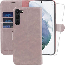 Load image into Gallery viewer, Galaxy S23 Plus Flip Folio Leather Credit Card Holder Case - Redpepper Cases