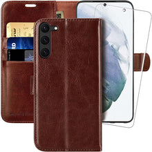 Load image into Gallery viewer, Galaxy S23 Plus Flip Folio Leather Credit Card Holder Case - Redpepper Cases