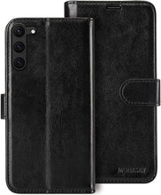 Load image into Gallery viewer, Galaxy S23 Plus Flip Folio Leather Credit Card Holder Case - Redpepper Cases