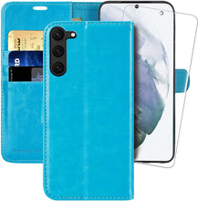 Load image into Gallery viewer, Galaxy S23 Plus Flip Folio Leather Credit Card Holder Case - Redpepper Cases