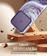 Load image into Gallery viewer, Galaxy S23 Plus Slide Camera Cover Marble Slim Protective Case - Redpepper Cases