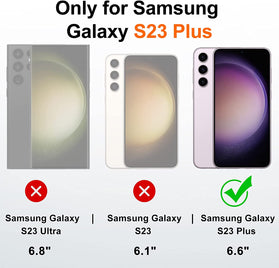 Galaxy S23 Plus Slim Soft Bumper Ring Holder Kickstand Case - Redpepper Cases