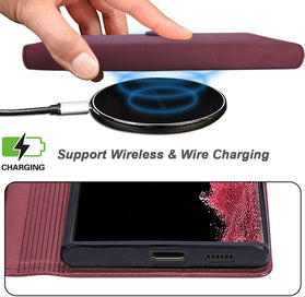 Galaxy S23 Plus Wallet Leather Flip Folio Case - Redpepper Cases