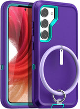 Load image into Gallery viewer, Galaxy S23 Plus Wallet Leather Flip Folio Magnetic Closure Kickstand Case - Redpepper Cases