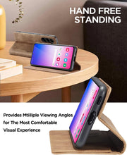 Load image into Gallery viewer, Galaxy S23 Plus Wallet Leather Flip Folio Magnetic Closure Kickstand Case - Redpepper Cases