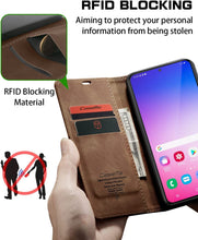 Load image into Gallery viewer, Galaxy S23 Plus Wallet Leather Flip Folio Magnetic Closure Kickstand Case - Redpepper Cases