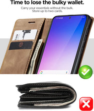 Load image into Gallery viewer, Galaxy S23 Plus Wallet Leather Flip Folio Magnetic Closure Kickstand Case - Redpepper Cases