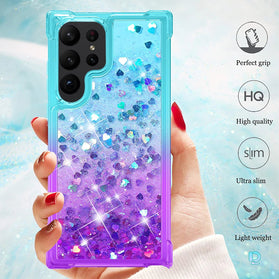 Galaxy S23 Ultra Girls Glitter Flowing Quicksand Case - Redpepper Cases