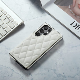 Galaxy S23 Ultra Luxury Flip Folio Leather Wallet Case - Redpepper Cases
